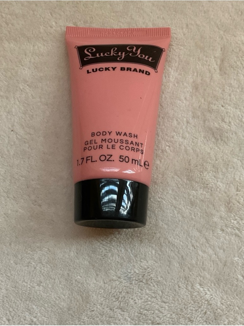 Lucky Brand Lucky You Pink Body Wash Tube